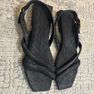 Dorothee Shumacher black sandal never worn women’s size 39